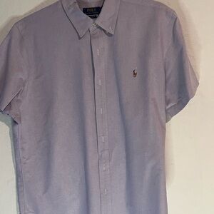 Ralph Lauren Polo Lavender Short-Sleeve Button-Down Shirt